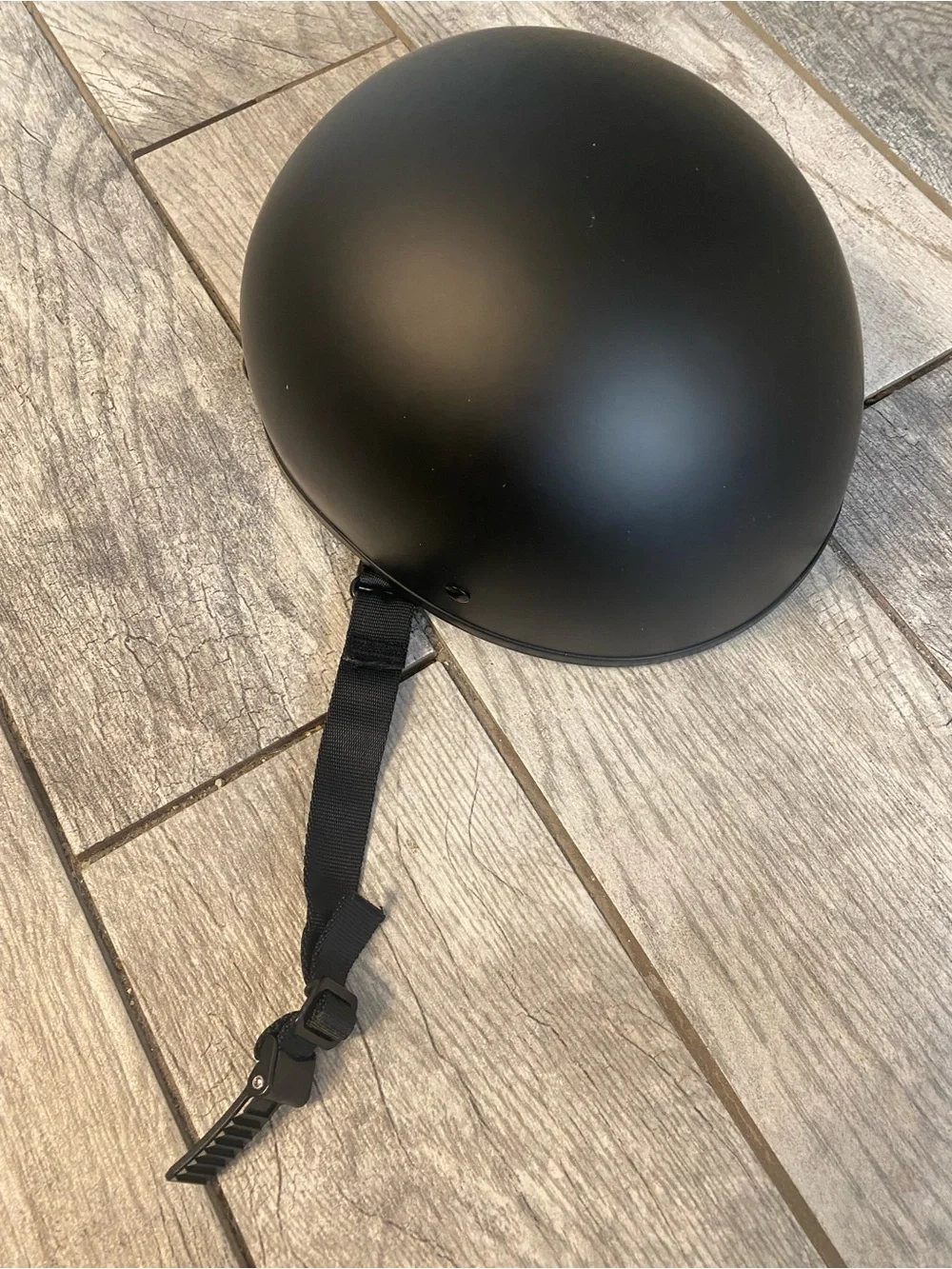 Matte Black Half Shell Motorcycle Helmet - Picture 6 of 6